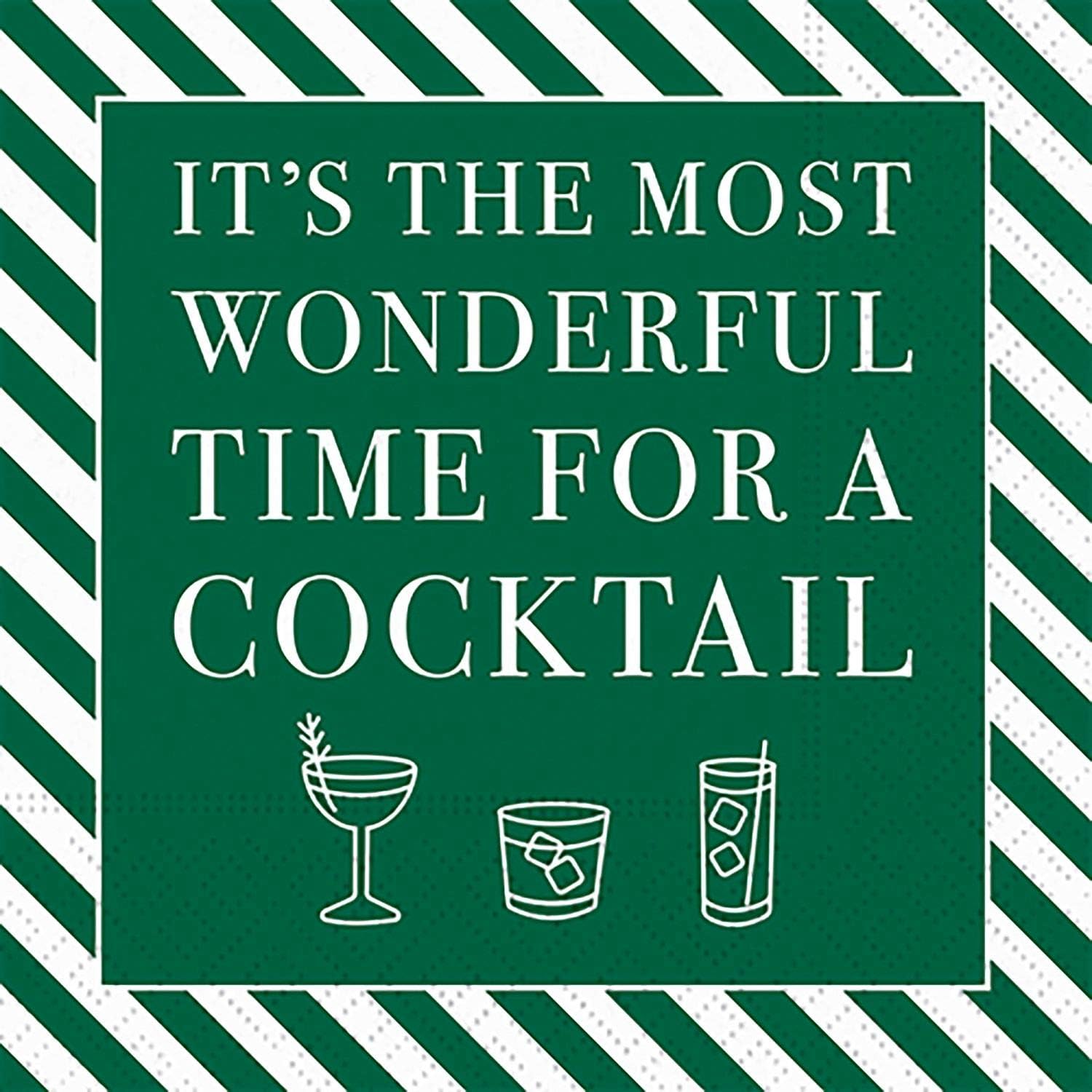 Christmas Cocktail Napkins - Most Wonderful Time!