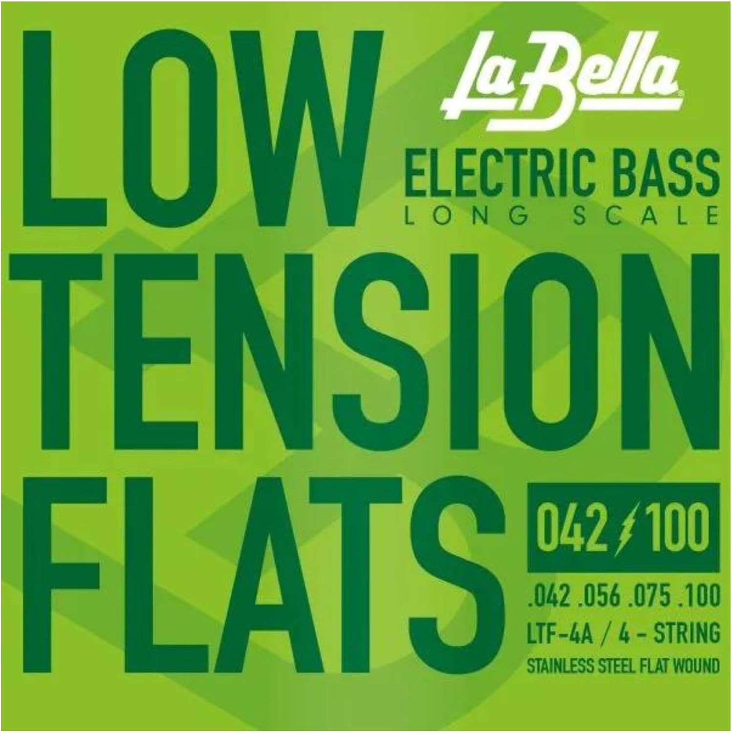 La Bella LTF-4A Low Tension Flats for Electric Bass Guitar