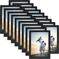 5x7 Black Picture Frames 18 Pack - Lightweight Wall & Table Display