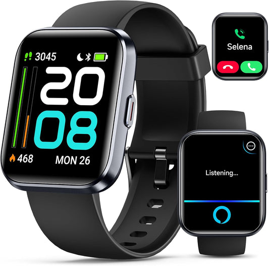 Quican Smartwatch: Alexa, Fitness Tracker, 120 Modes!