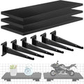 3 Pcs Gridwall Shelf with Metal Brackets - Heavy Duty Gridwall