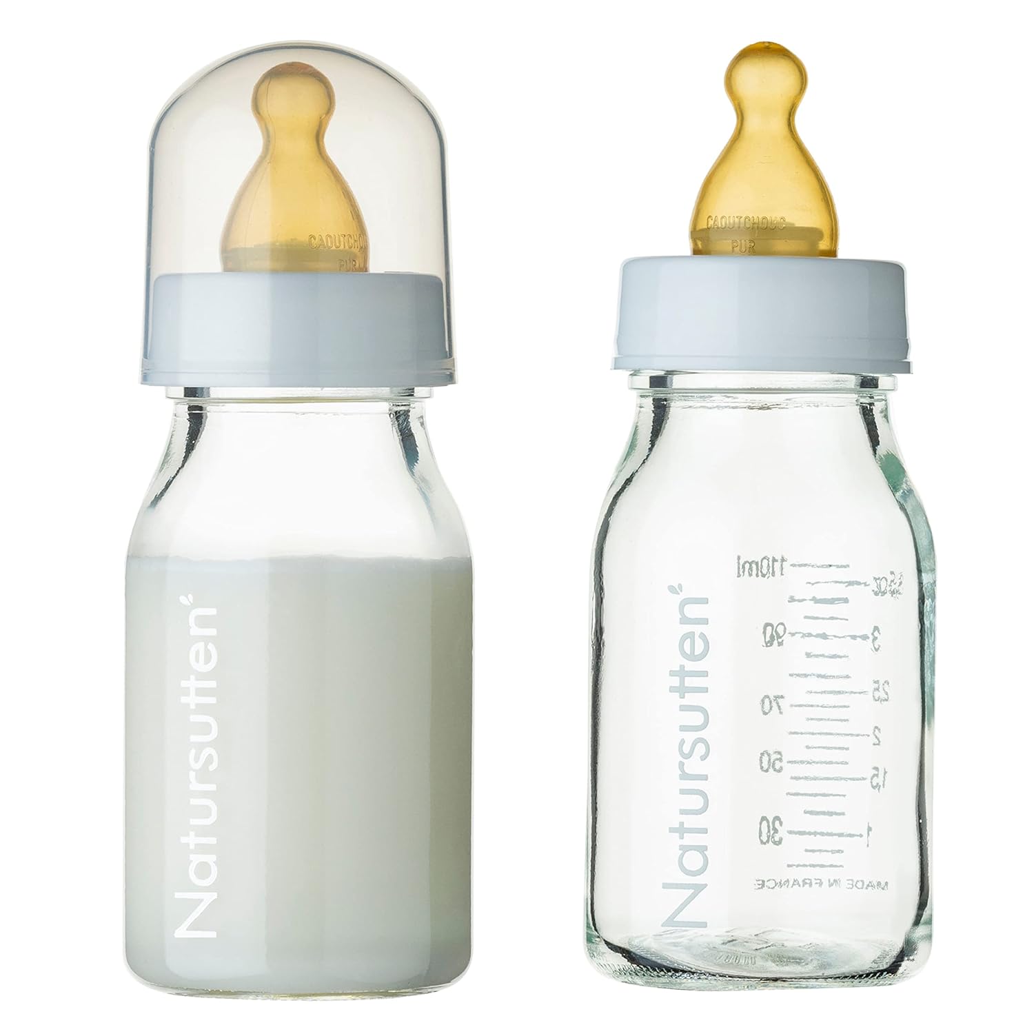 Natursutten Glass Baby Bottles for Breastfeeding Babies 8 oz 4 oz