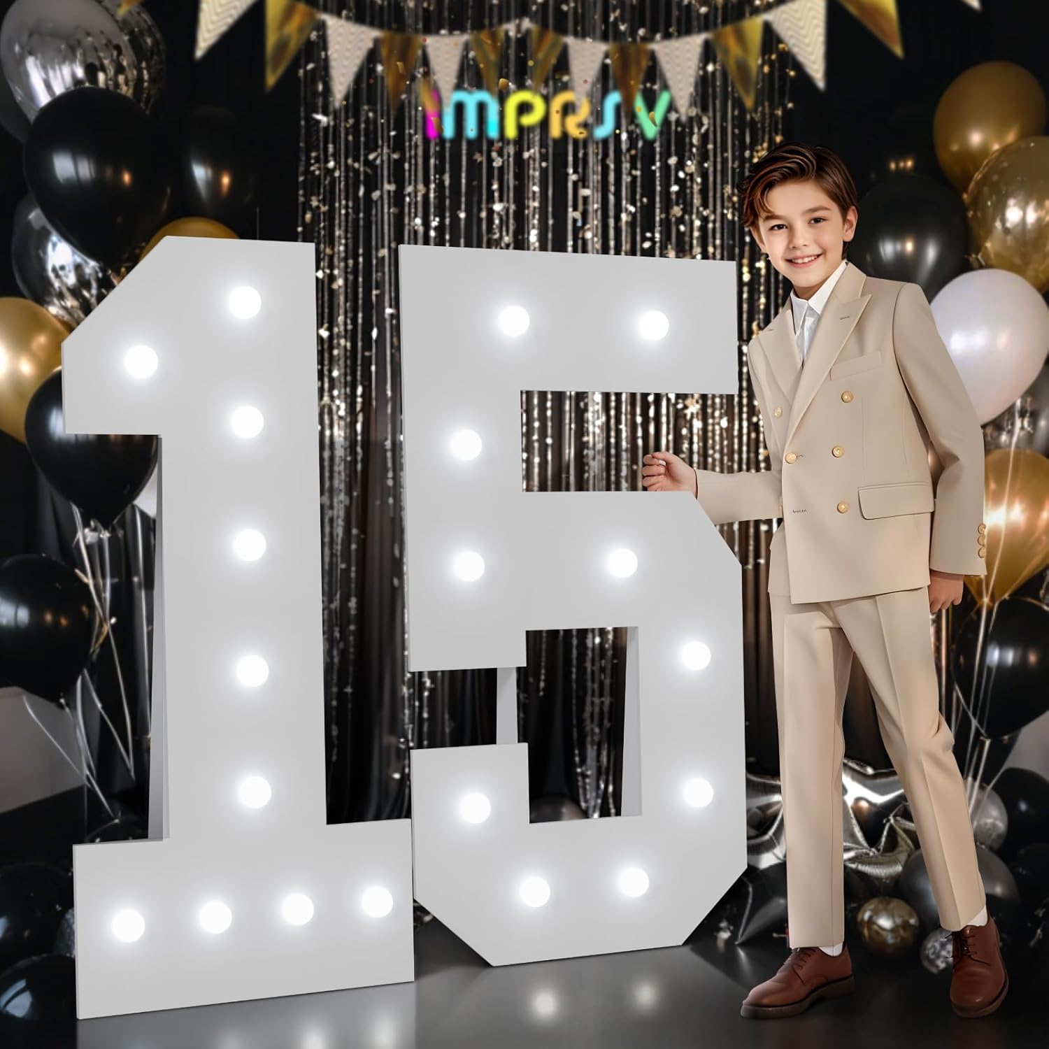 Marquee Numbers 15th Birthday Decorations for Unforgettable Parties