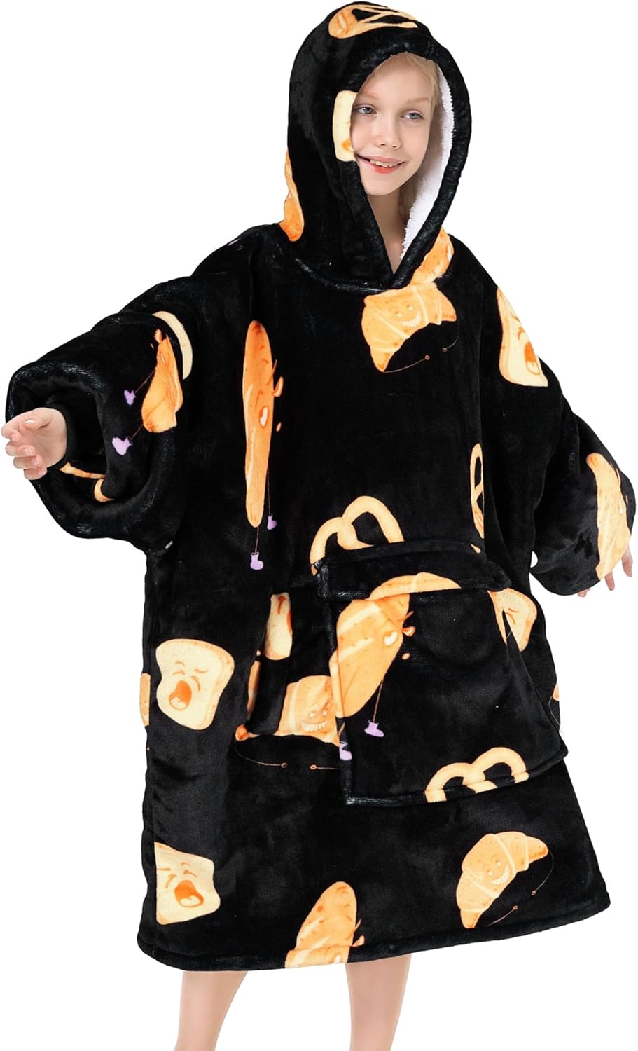 Narecte Kids Hoodie Blanket for Girls - Cozy Oversized Wearable Gift