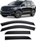 Tape-on Sun/Rain Guard Side Window Visor Deflectors for GMC Acadia