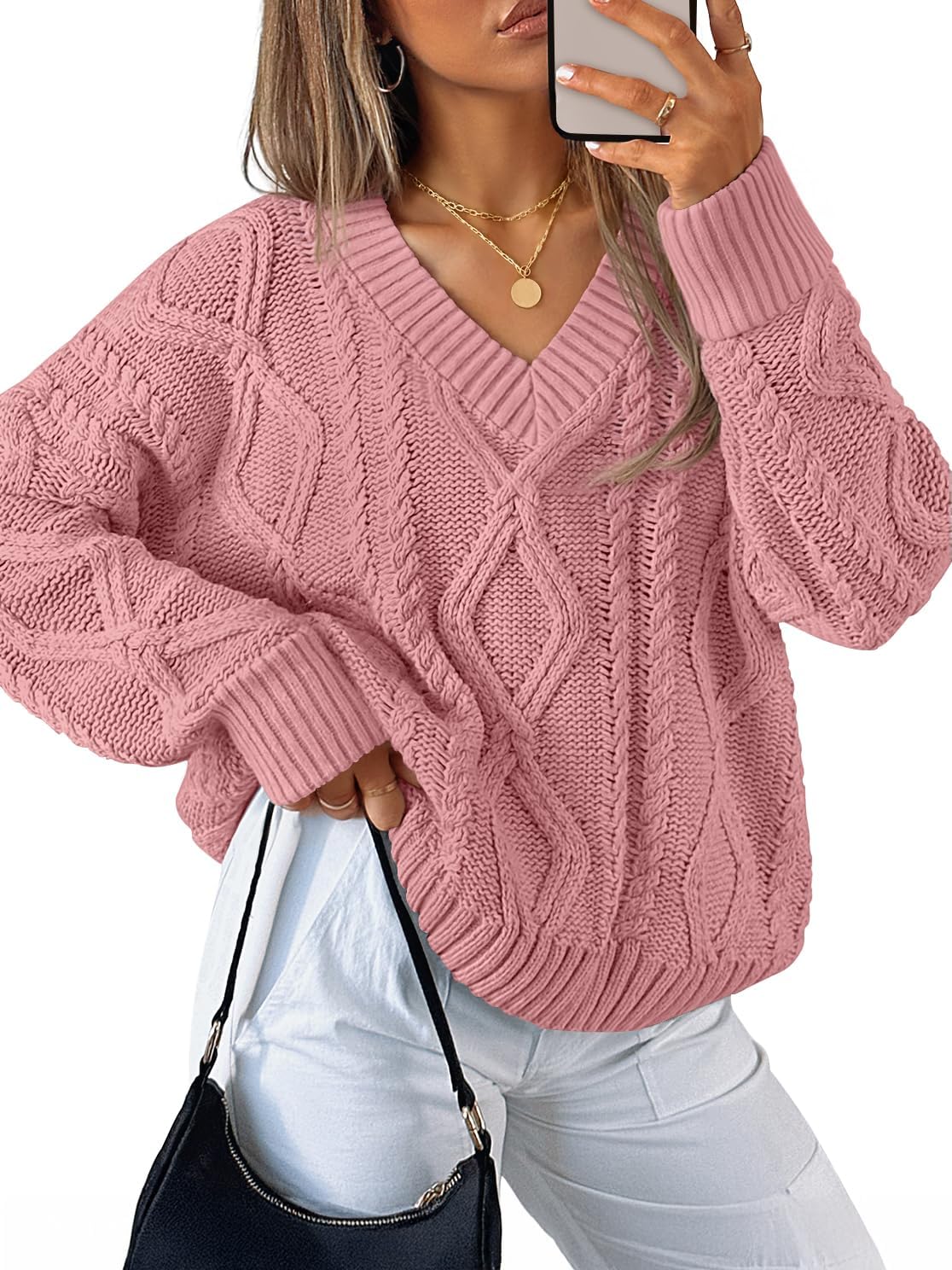 ZESICA Women's Fall Oversized Sweaters for Trendy Style