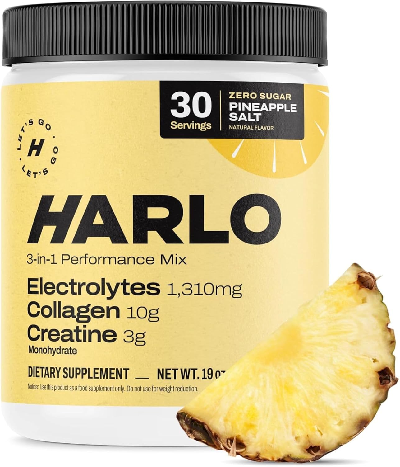Harlo Collagen & Creatine Electrolyte Drink Mix for Recovery