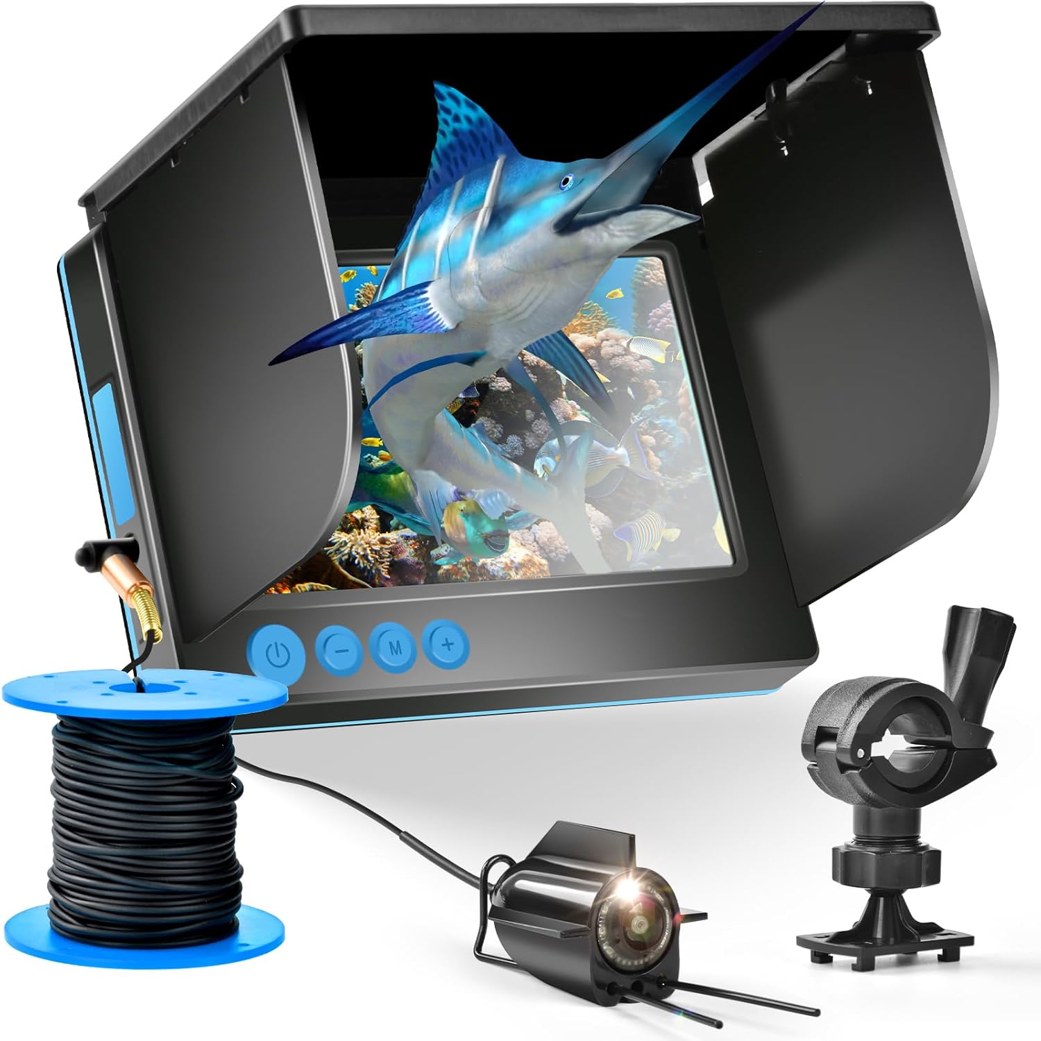 LATROVALE Underwater Fishing Camera with Night Vision - Explore Depths with Confidence!
