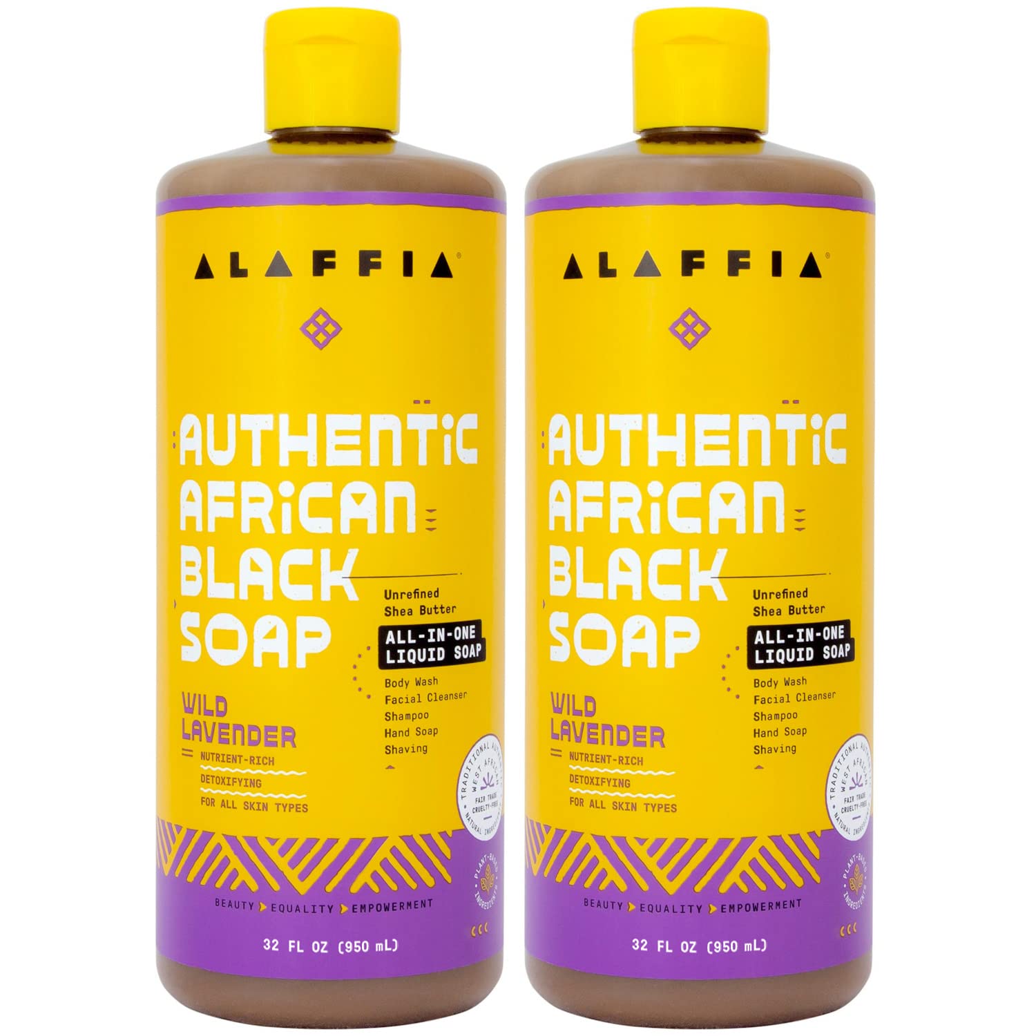 Alaffia Authentic African Black Soap for Face, Body & Hair