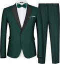 MAGE MALE Men's 2 Piece Slim Fit Tuxedo Suit Set - Sharp Formal Fit