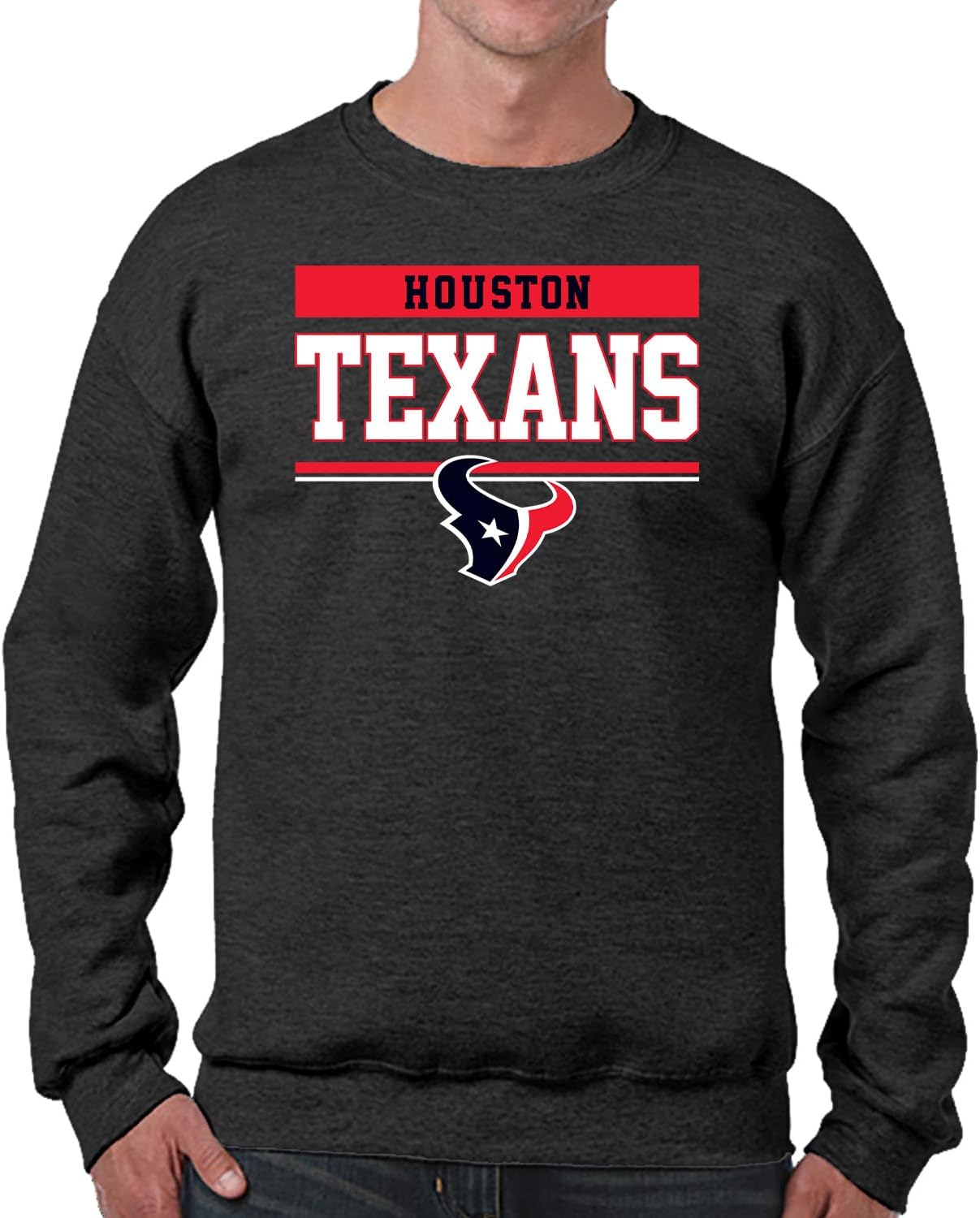 Houston Texans Charcoal Crewneck Sweatshirt for Gameday Style