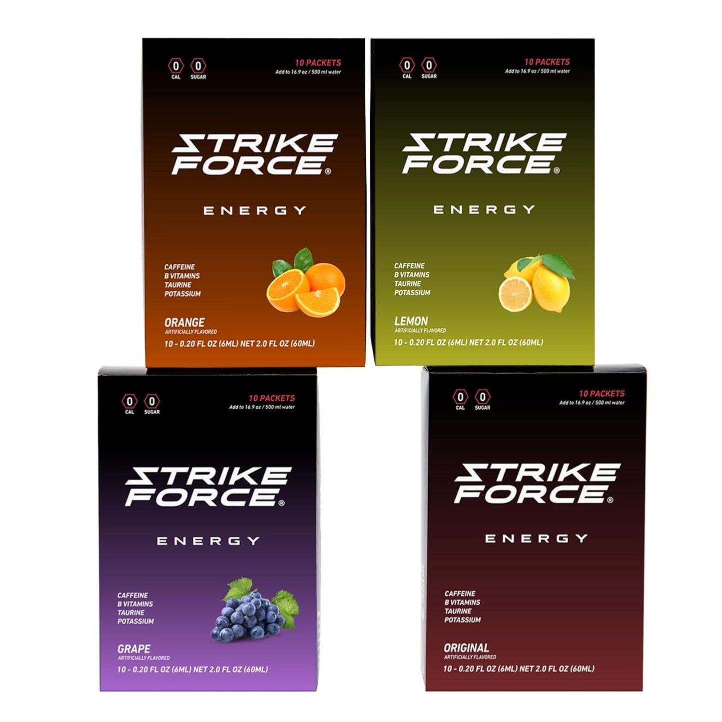 Strike Force Energy Drink Mix - Healthy Energy Drink Pack