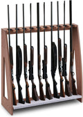 Indoor Gun Rack Floor Standing Rifle Rack Walnut - Freestanding