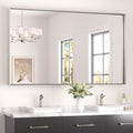 Brushed Nickel Bathroom Mirror by Keonjinn - Modern Design