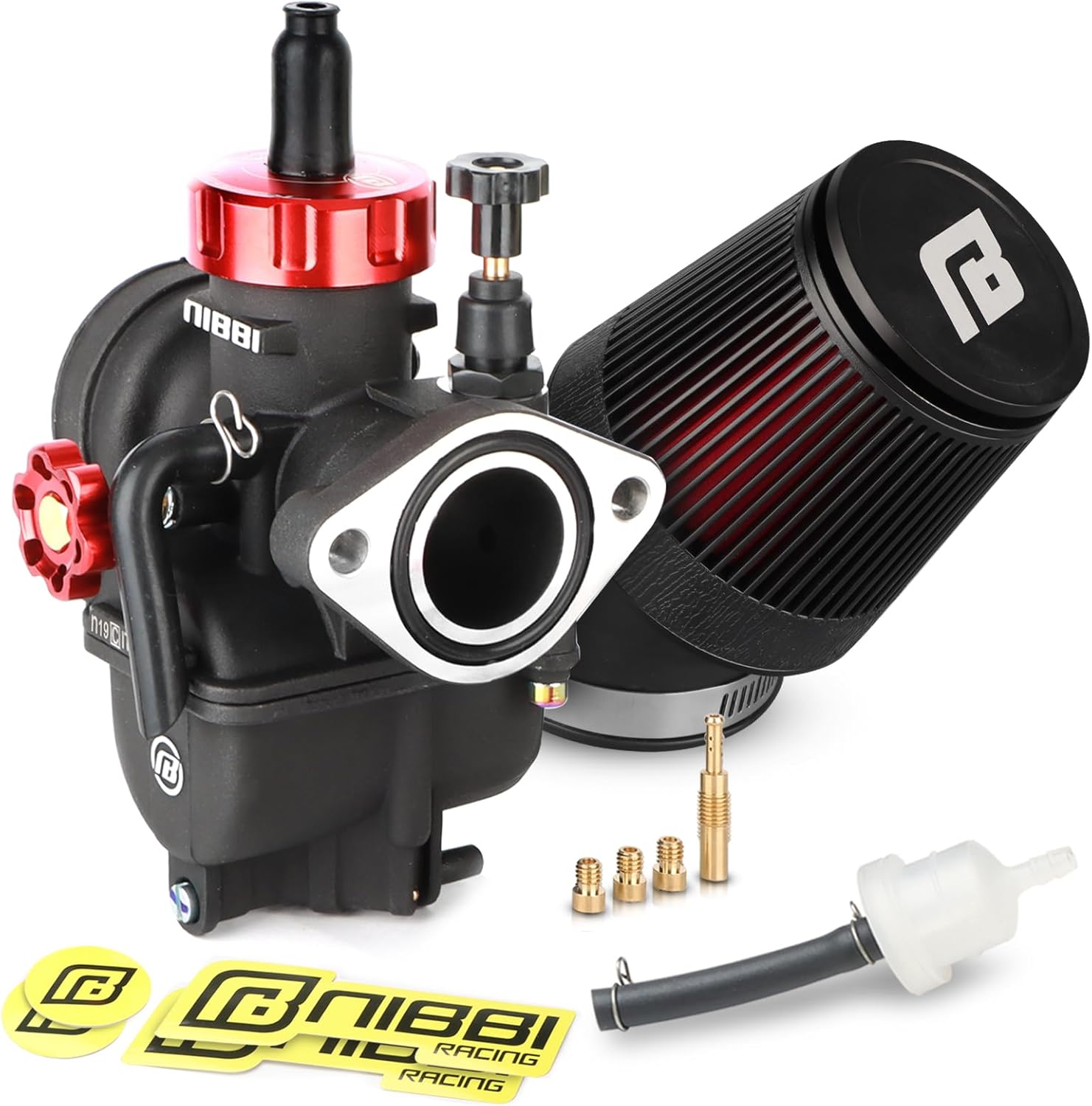 NIBBI 19mm Carburetor with CNC 48mm Air Filter Kit for 125cc