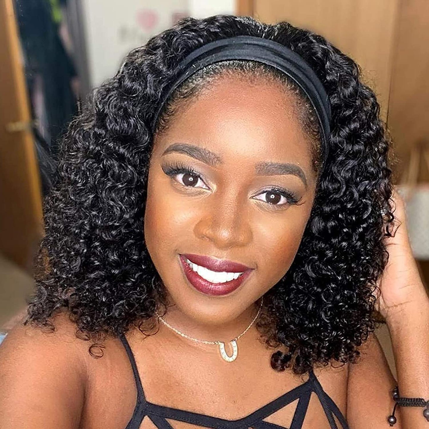 Deep Wave Headband Wig Human Hair for Effortless Style