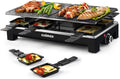 Raclette Table Grill - Portable 2-in-1 Indoor Electric Grill