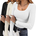 Cozy Long Sleeve Ribbed Thermal Top for Women by Ekouaer