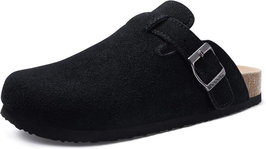 Genuine Suede Clogs for Women and Men with Arch Support