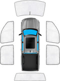 KMF 6pcs Thicken Full Window Sun Shades for Dodge Ram 1500 Crew Cab