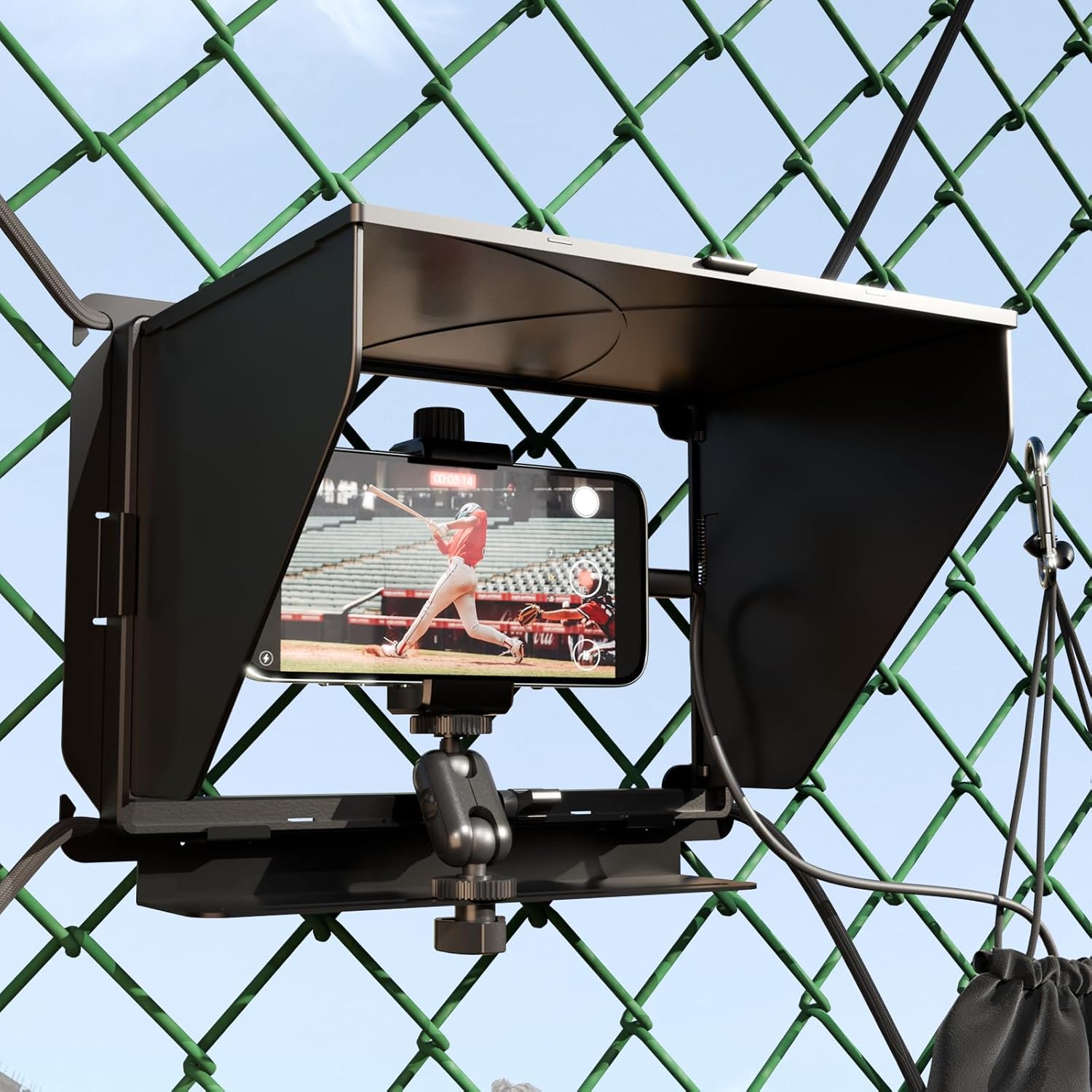Cell Phone Fence Mount with Shade for Game Changer Kit