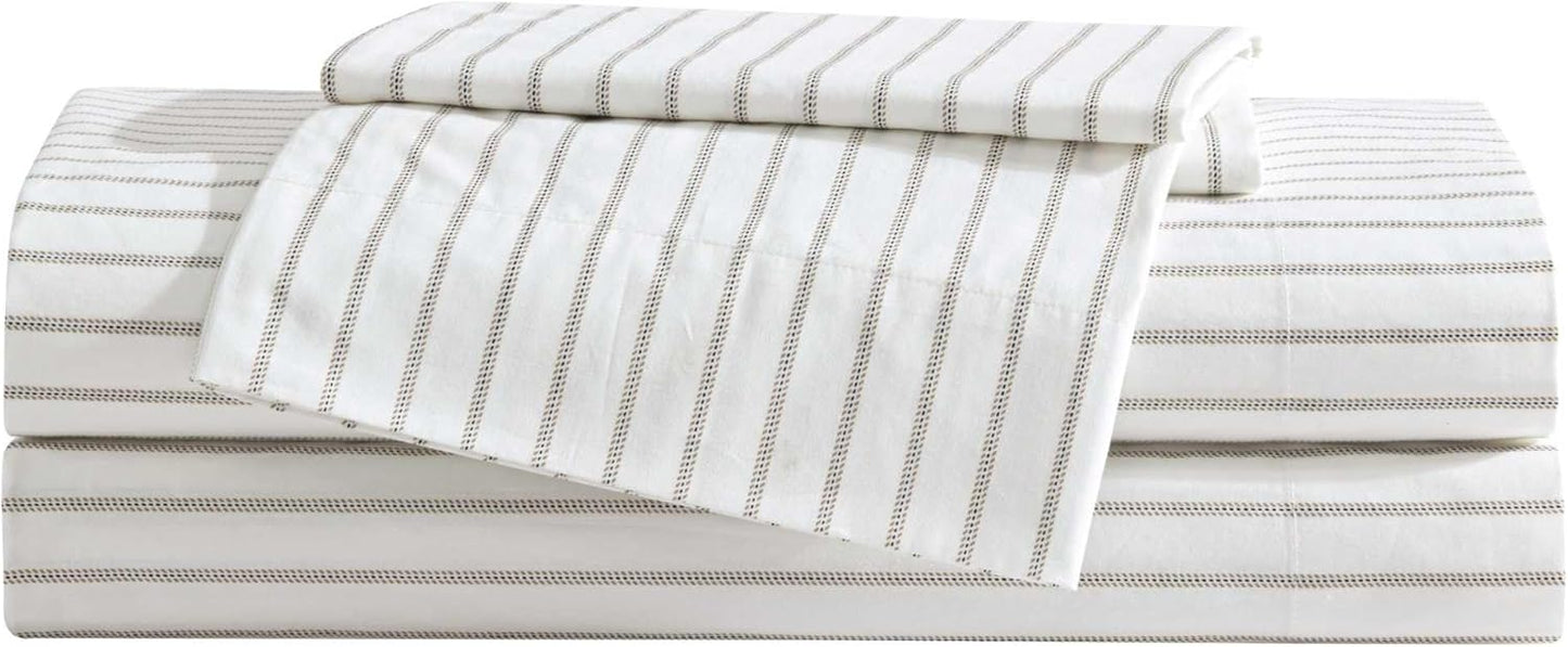 Eddie Bauer Twin Sheet Set - Super Soft Cotton Percale Bedding