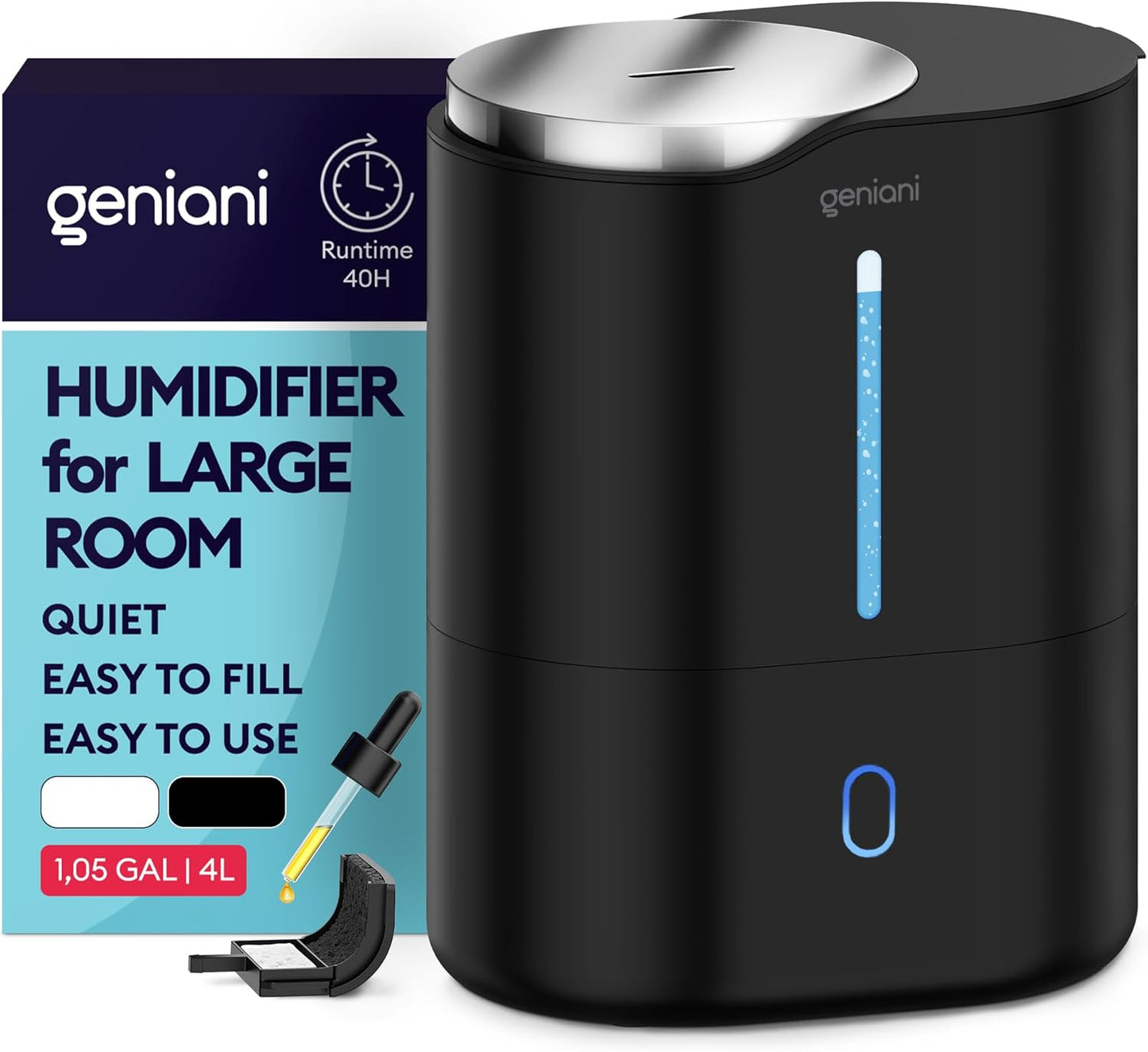 GENIANI Cool Mist Humidifiers for Bedroom and Large Rooms
