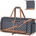 Foldable Travel Duffel Bag for Women 80L Polka Dots - Large Weekend