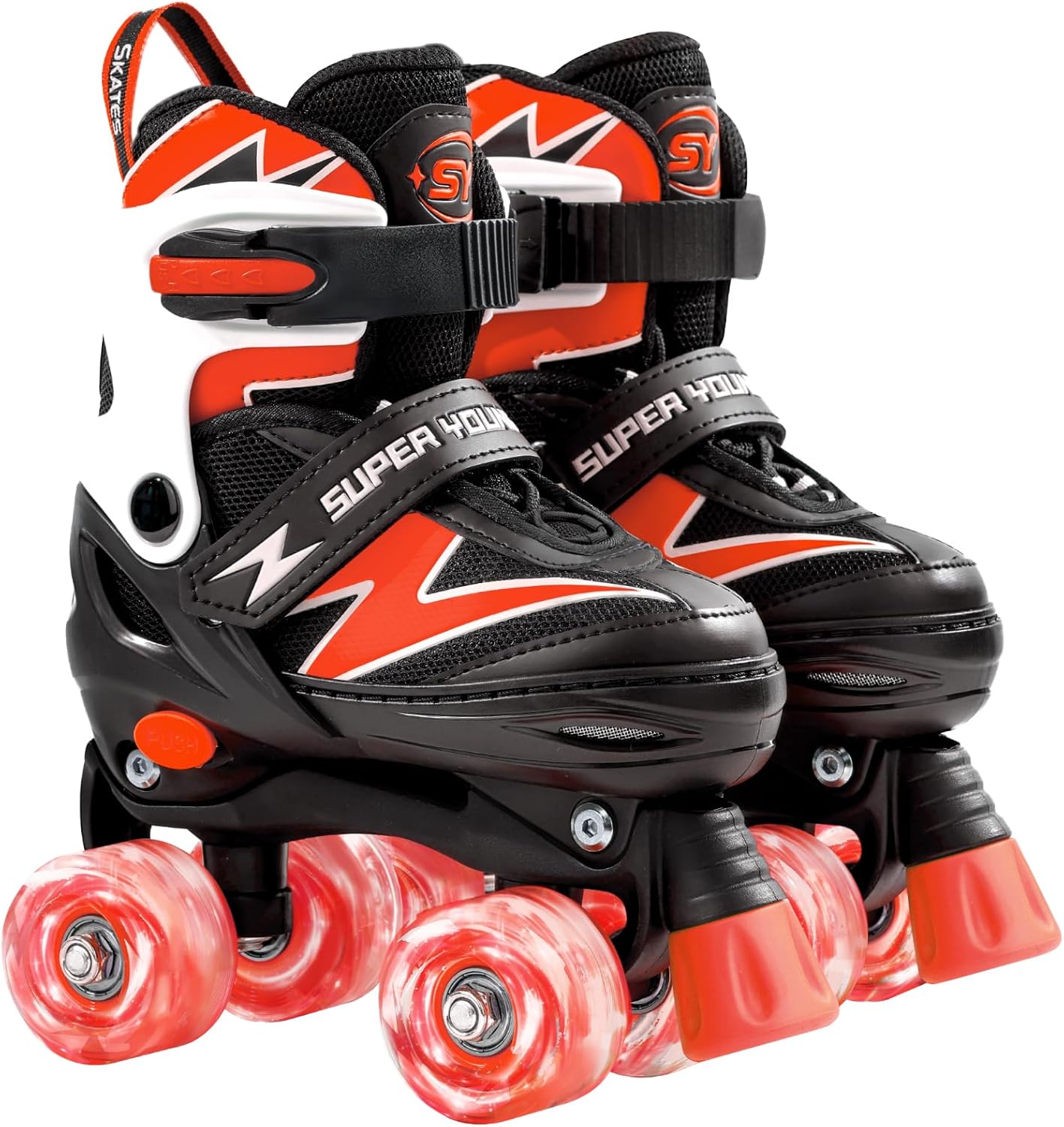 Adjustable Roller Skates for Kids with Light Up Wheels Fun