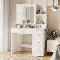 YESHOMY Vanity Desk with 10 Lights - Glamorous Beauty Station