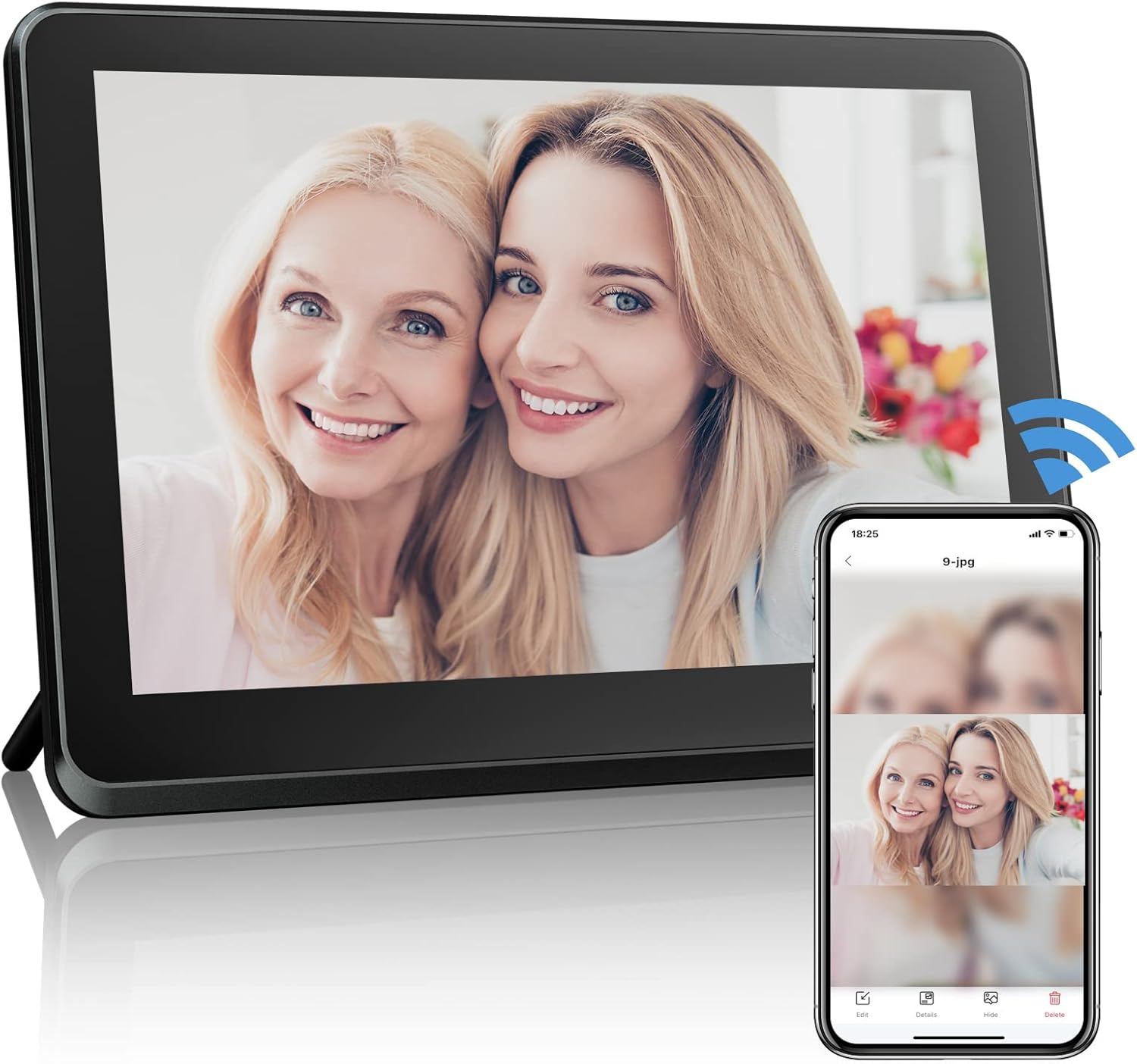 Atatat 10 Inch WiFi Digital Photo Frame for Family Sharing