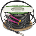130ft/40m OD-5mm Industrial TPU OM4 Fiber LC to LC Duplex - Rugged