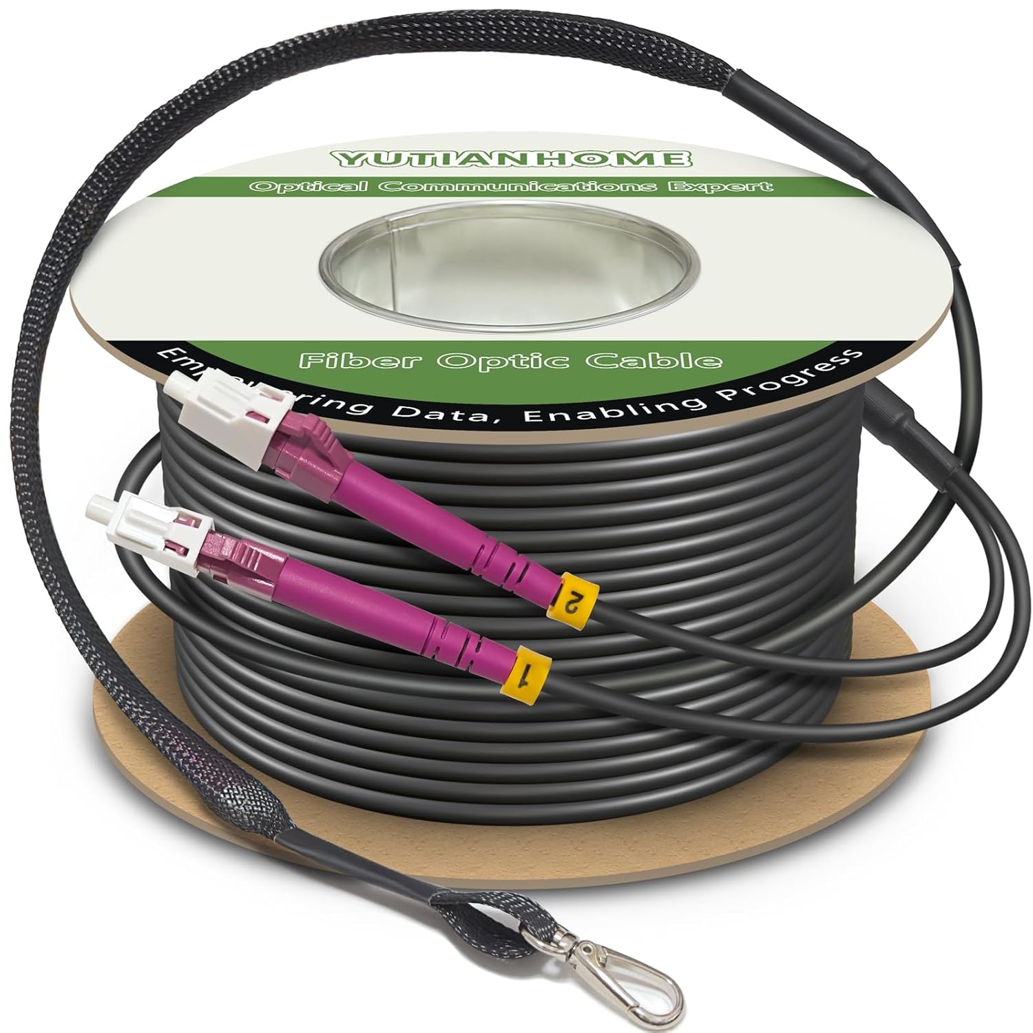 500ft Industrial TPU OM4 Fiber Patch Cable for Outdoor Use