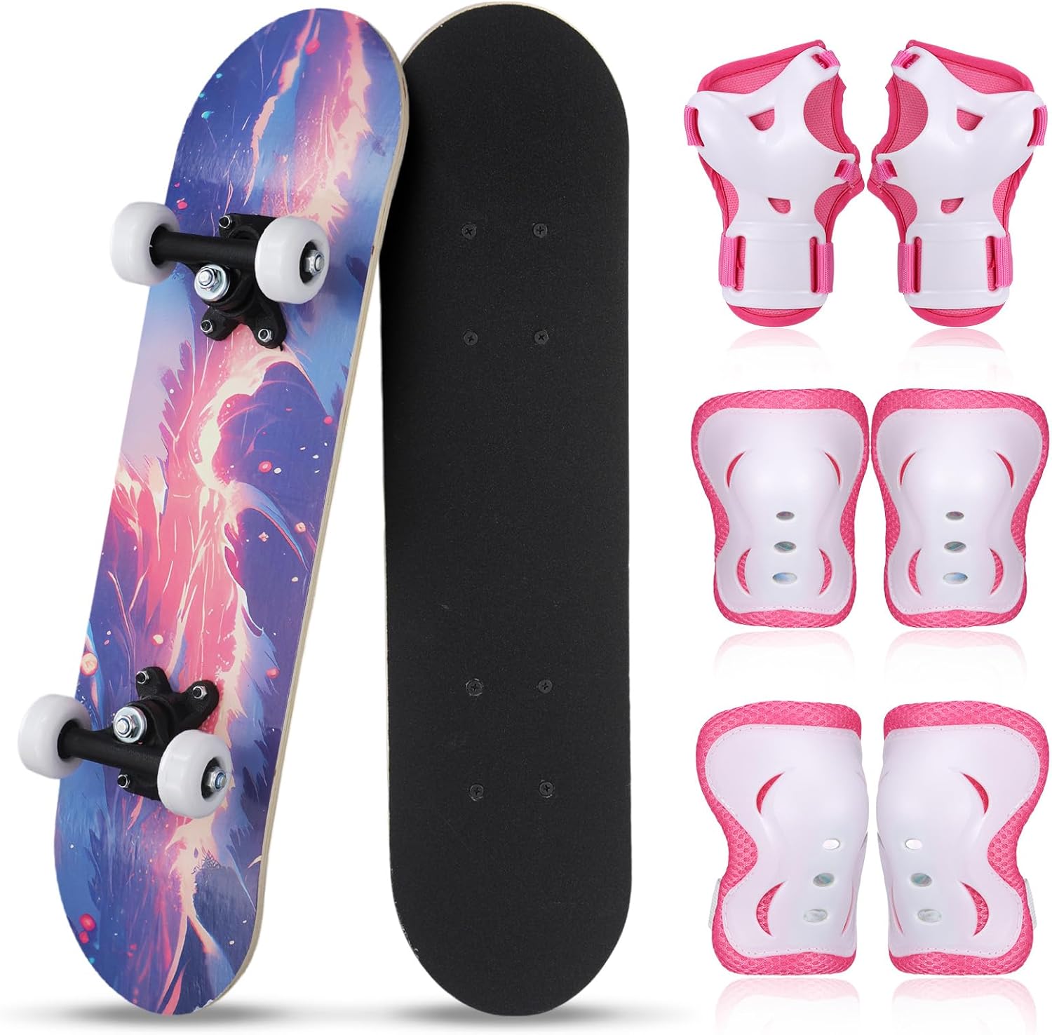 Skateboard for Toddlers with Protective Gear Set for Safety
