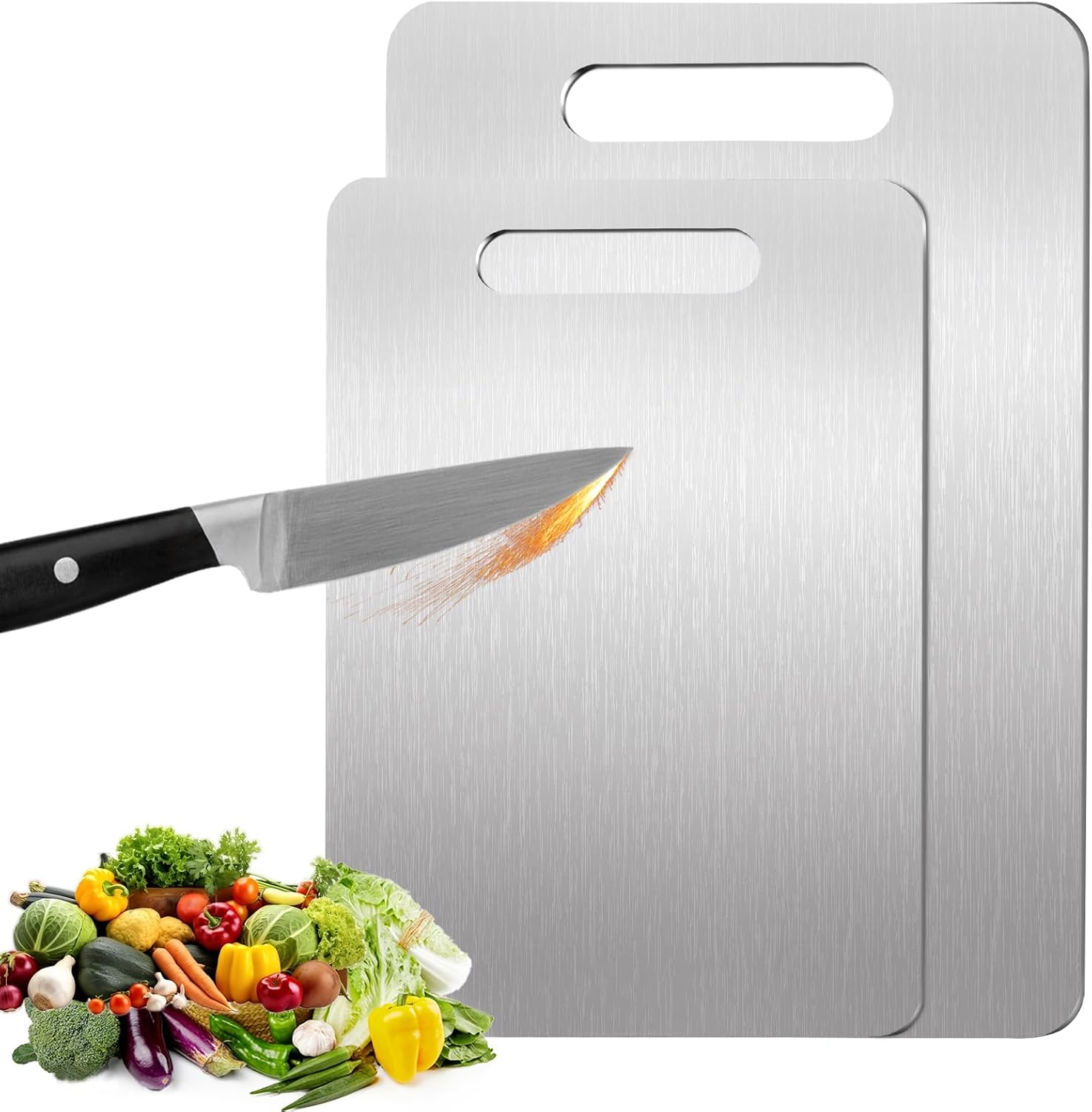 Titanium Cutting Boards 100% Pure Titanium for Kitchen Use
