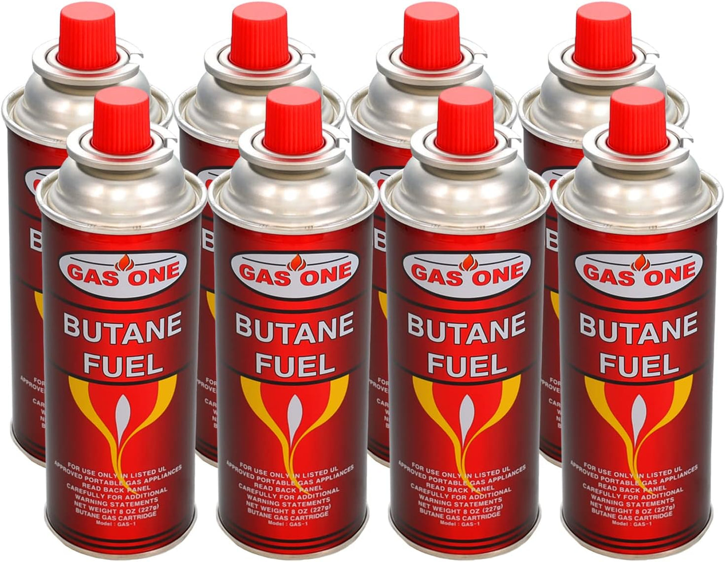 GasOne Butane Fuel Canister 12 Pack for Portable Cooking