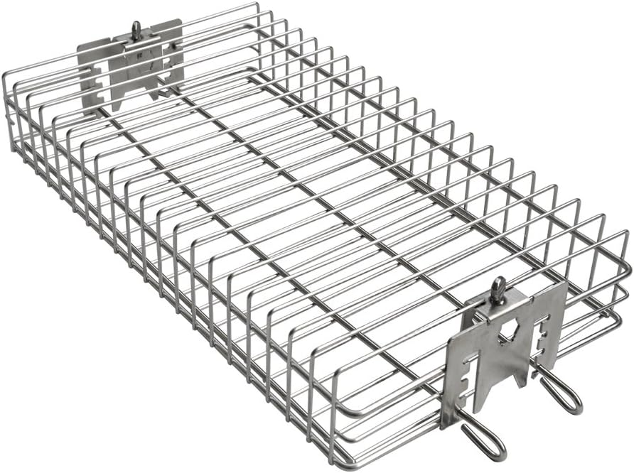 onlyfire 6042 BBQ Stainless Steel Flat Spit Rotisserie Grill Basket