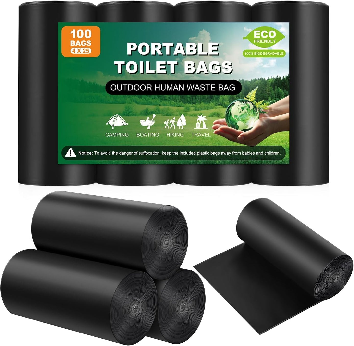 Biodegradable Portable Toilet Bags: JIPNO