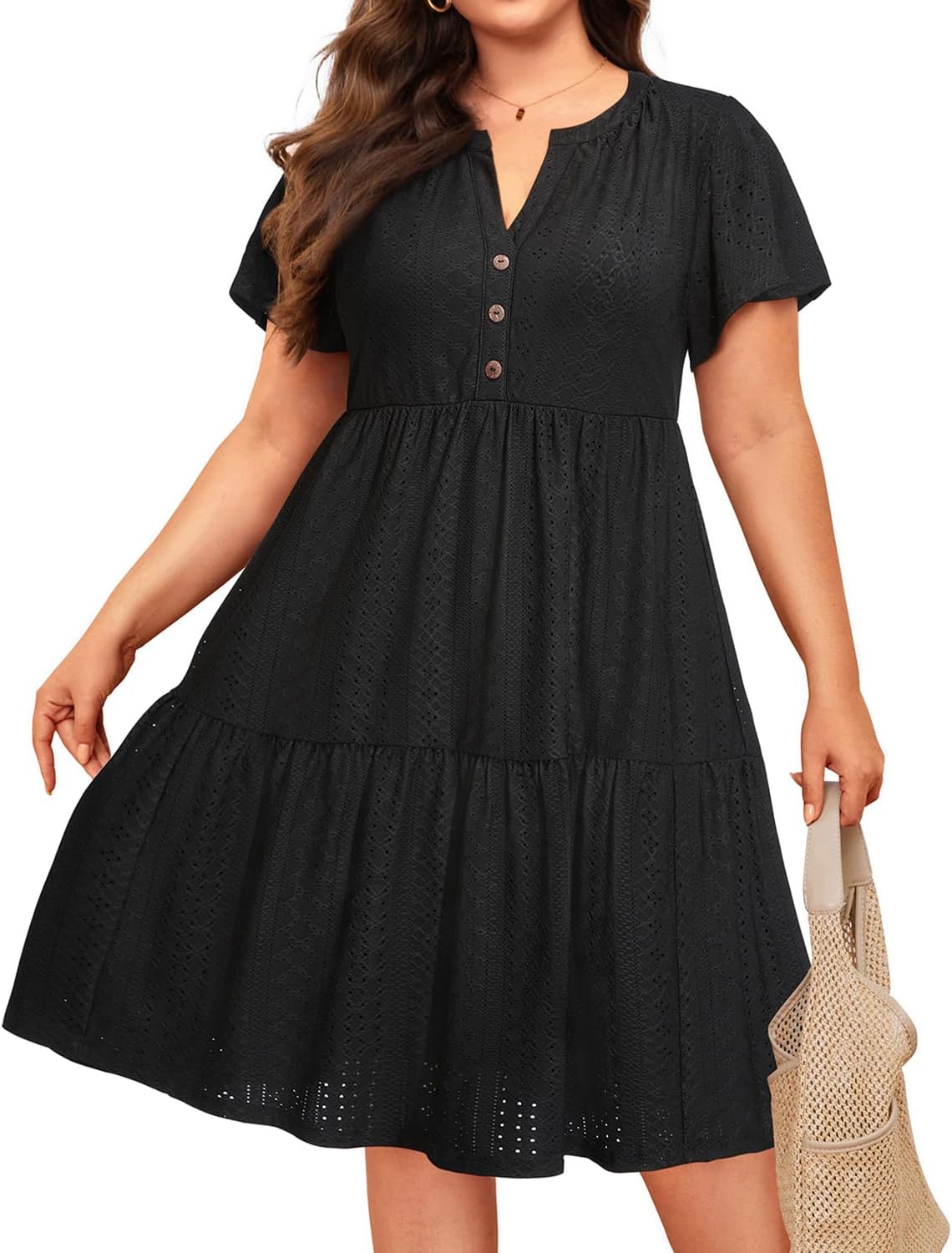 Plus Size Summer Dress for Women - Casual Sundress Style