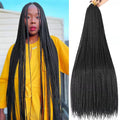 Box Braid Crochet Hair 36in Pre Looped 144 Strands - Soft Knotless