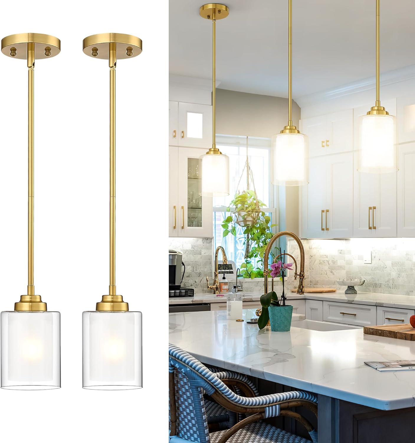 TENGXIN Modern Pendant Light for Kitchen Island and Dining Room
