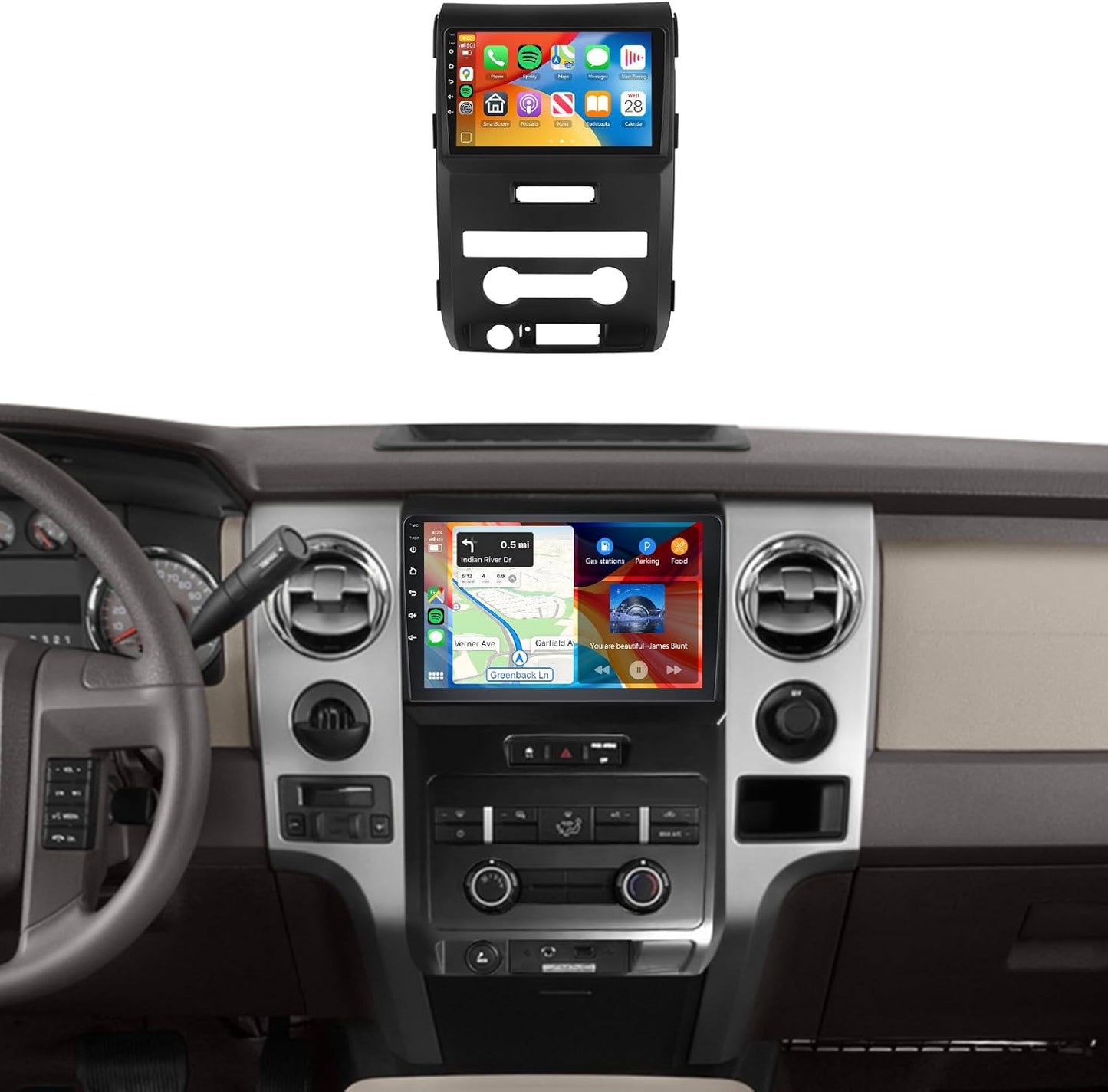 Car Radio Stereo for Ford F150 2009-2014 with 9in Touch Screen