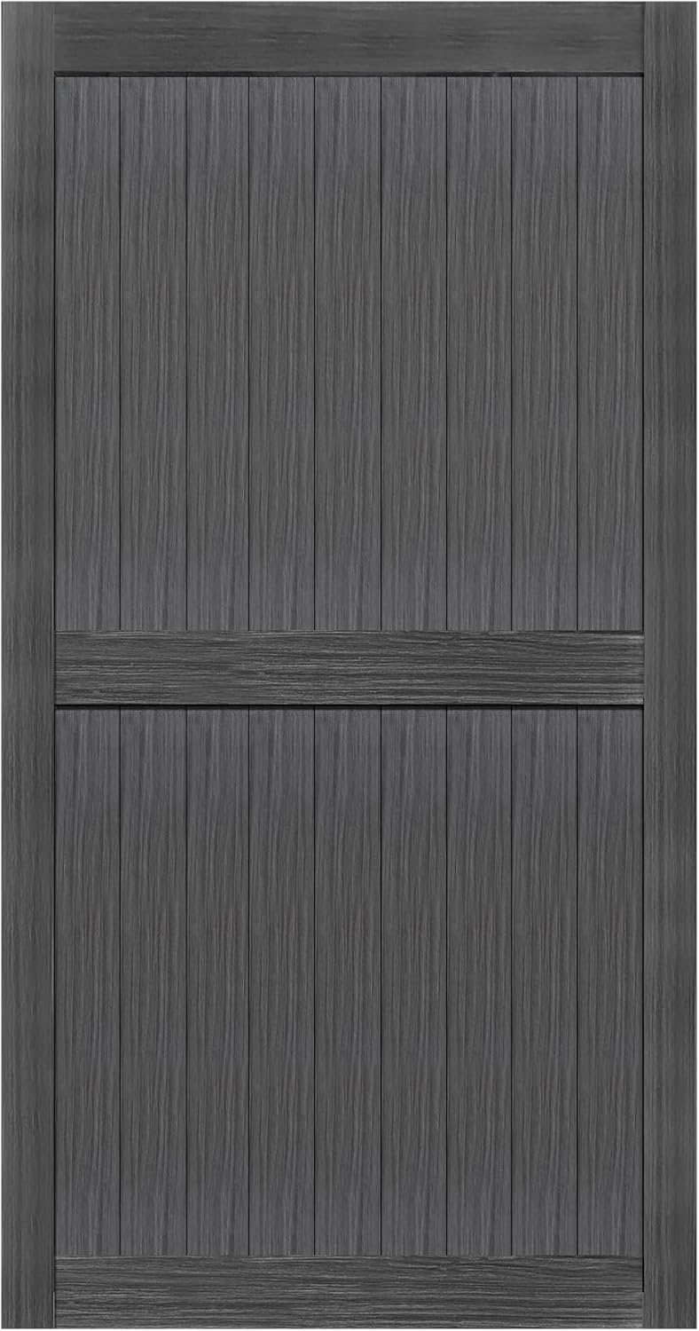 42in x 84in Deep Gray Barn Door for Elegant Interior Design