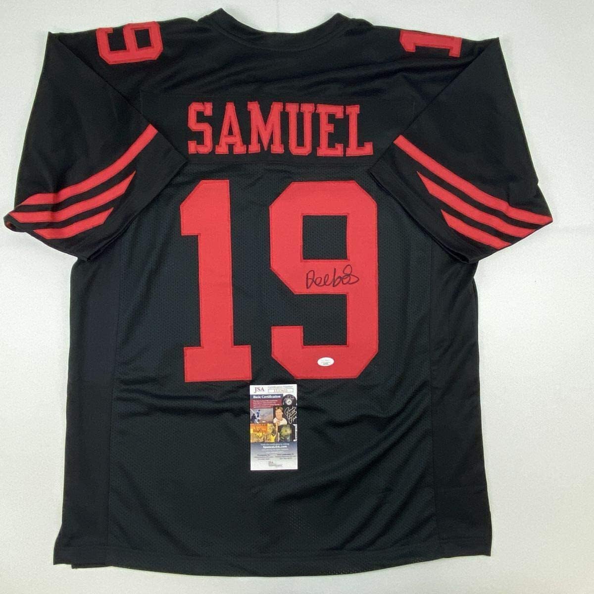 Autographed Deebo Samuel San Francisco Black Football Jersey