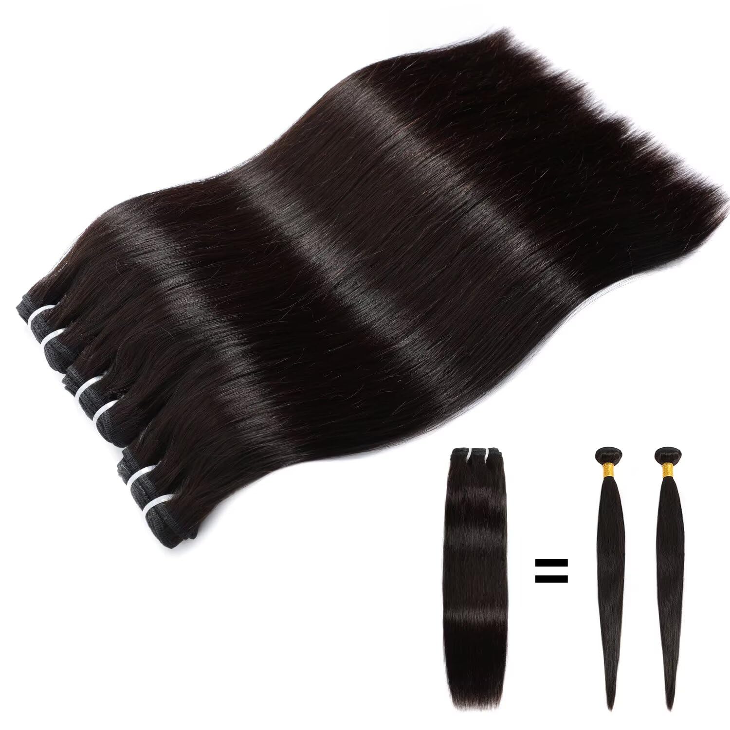 Lemoda Straight Virgin Human Hair Bundles for Stunning Styles