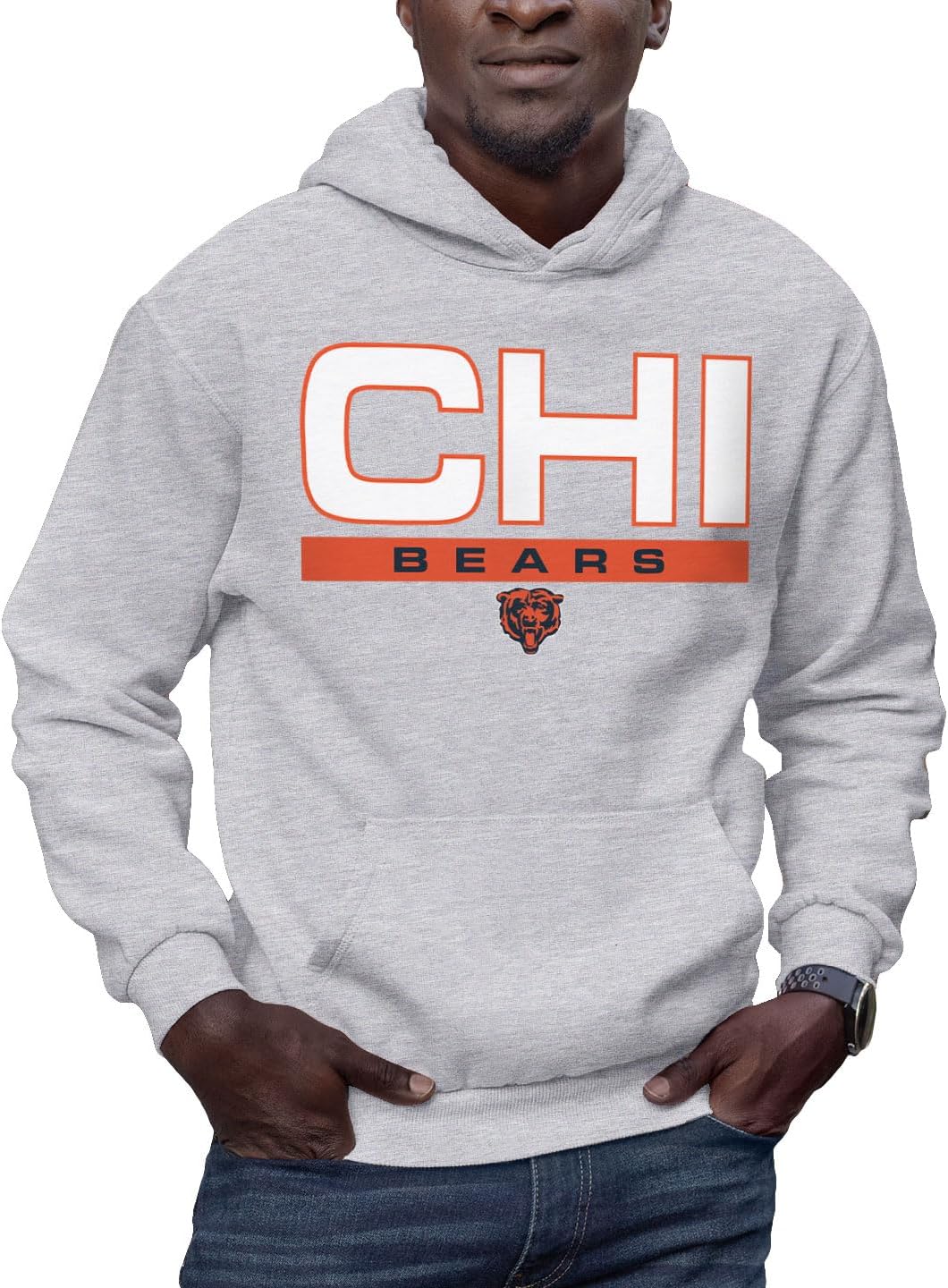 Chicago Bears Pullover Hoodie - Official NFL Apparel for Fans