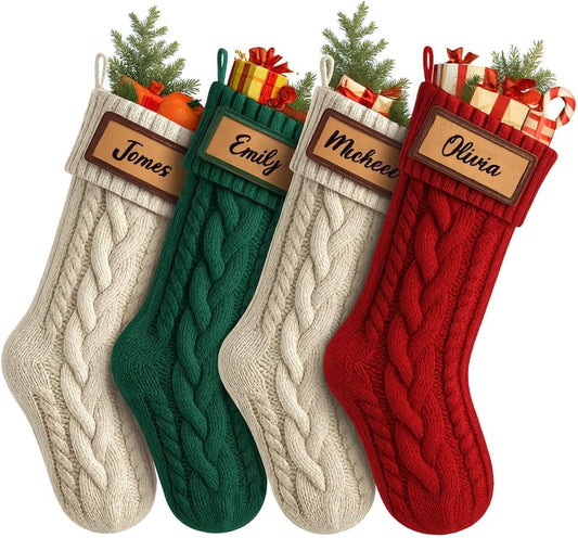Personalized Christmas Stockings for Family Holiday Decor