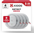 Kidde Hardwired Smoke Detector 4 Pack - 10-Year Backup