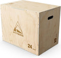 GIKPAL Plyo Box 3-in-1 Heavy-Duty Plyometric Jump Box - Stable