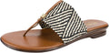 ITALIAN Shoemakers Women's Afia Sandal - Stretchy Thong Comfort